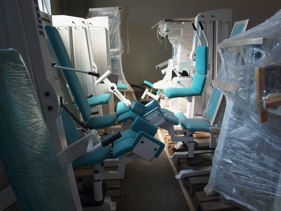 Jimsa Fitnessline- und Professionalline Kraftgerätepark, Fitnessstudio, Weiß, gebraucht