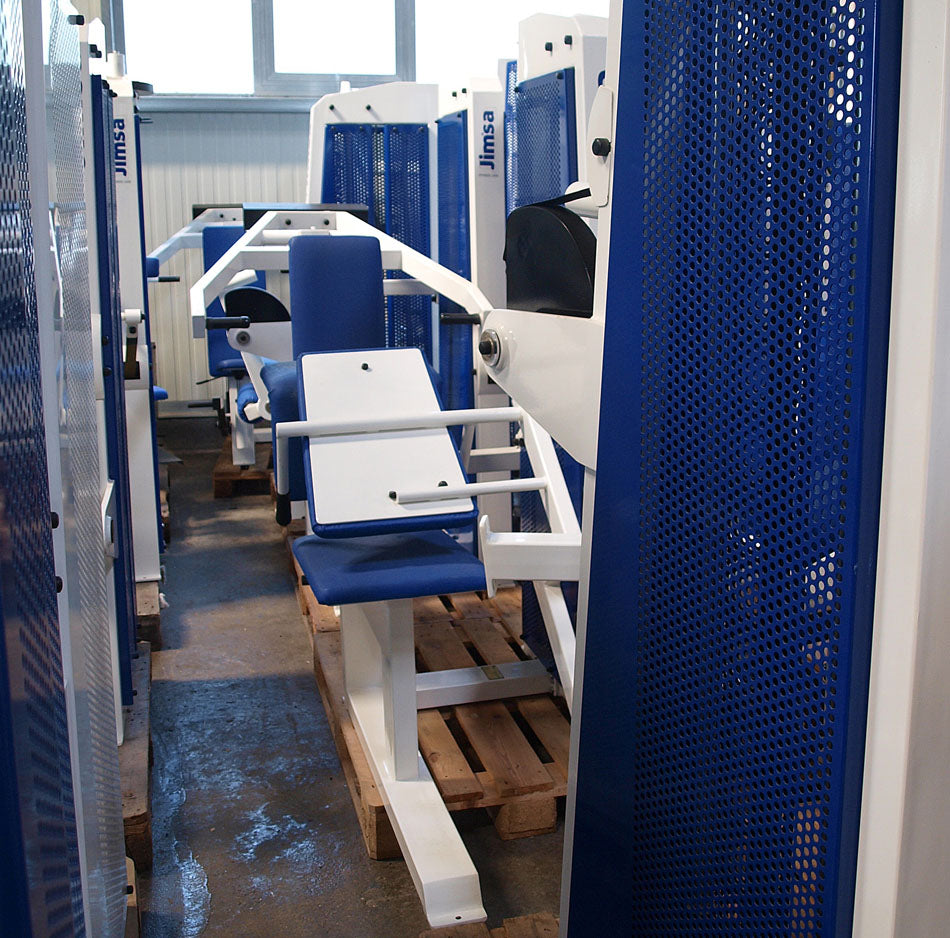 Jimsa Fitnessline- und Professionalline Kraftgerätepark, Fitnessstudio, Weiß, gebraucht
