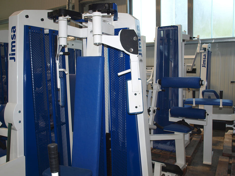 Jimsa Fitnessline- und Professionalline Kraftgerätepark, Fitnessstudio, Weiß, gebraucht