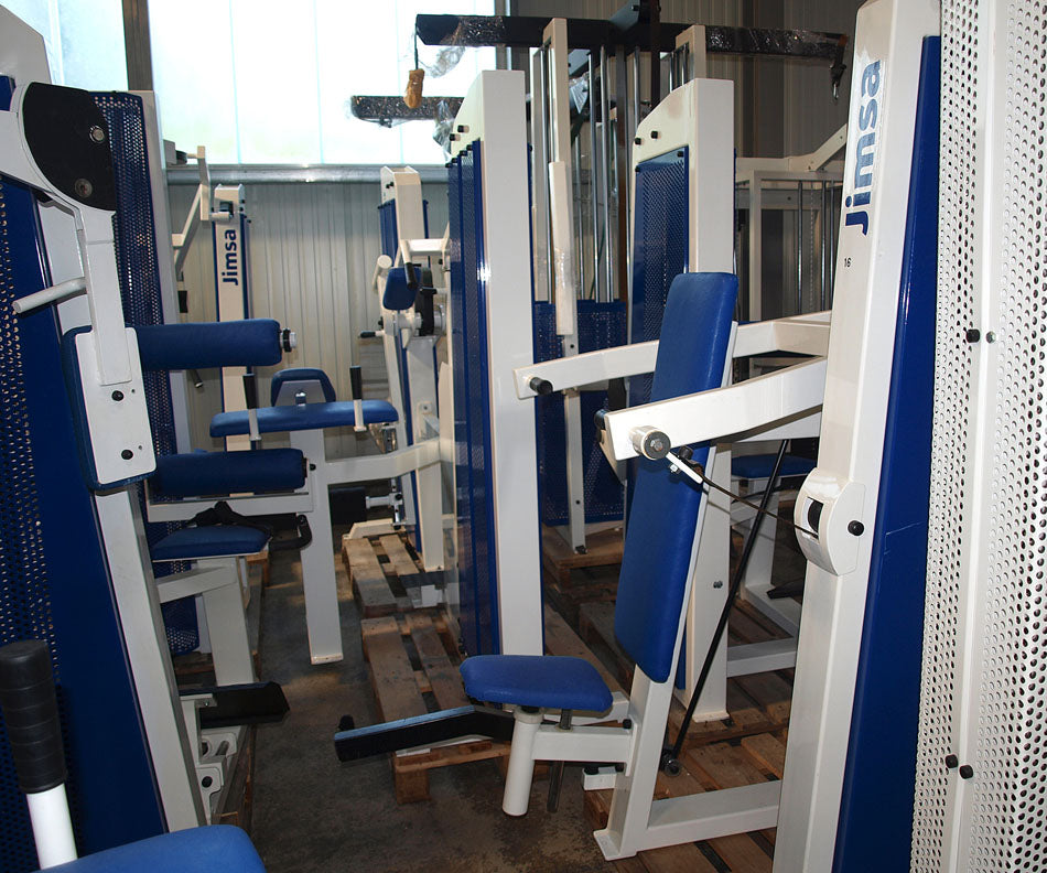 Jimsa Fitnessline- und Professionalline Kraftgerätepark, Fitnessstudio, Weiß, gebraucht