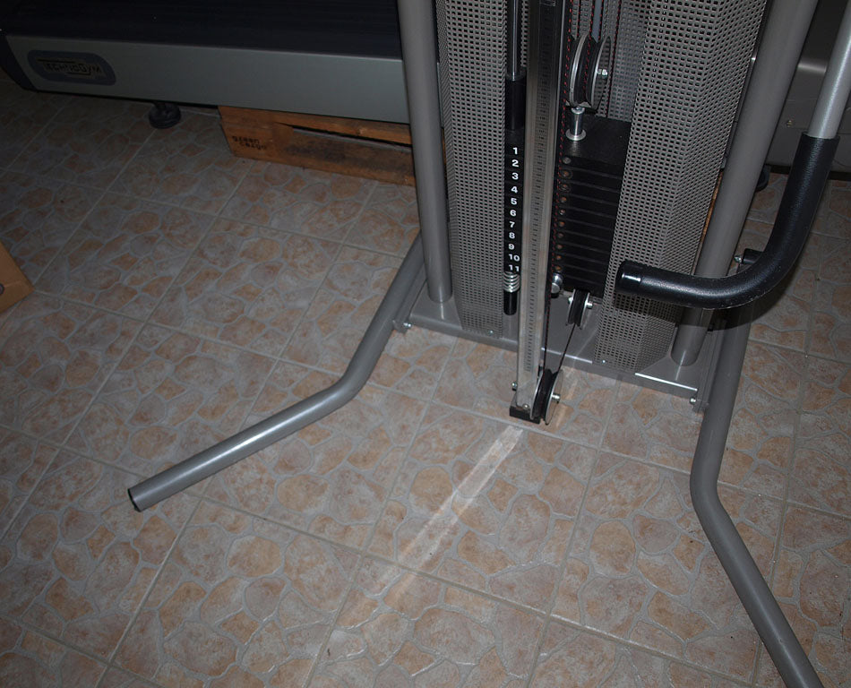 Dynamed Explosionszug, Höhenverstellbar, Freistehend, 55kg, Galgen, Silber, gebraucht, 2 Stück verfügbar