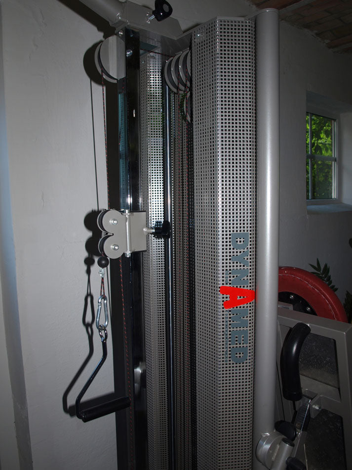 Dynamed Explosionszug, Höhenverstellbar, Freistehend, 55kg, Galgen, Silber, gebraucht, 2 Stück verfügbar