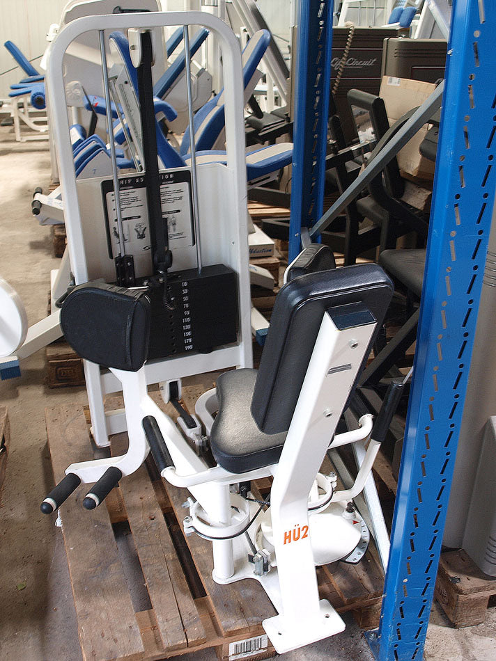 Cybex strength training equipment, 12 fitness machines, color white and black, used