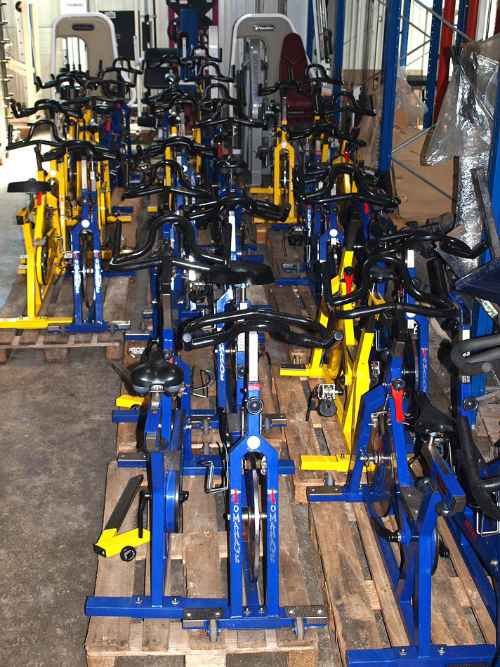 Tomahawk XL Bike, Indoor Bikes, 11 pieces, blue, yellow, used