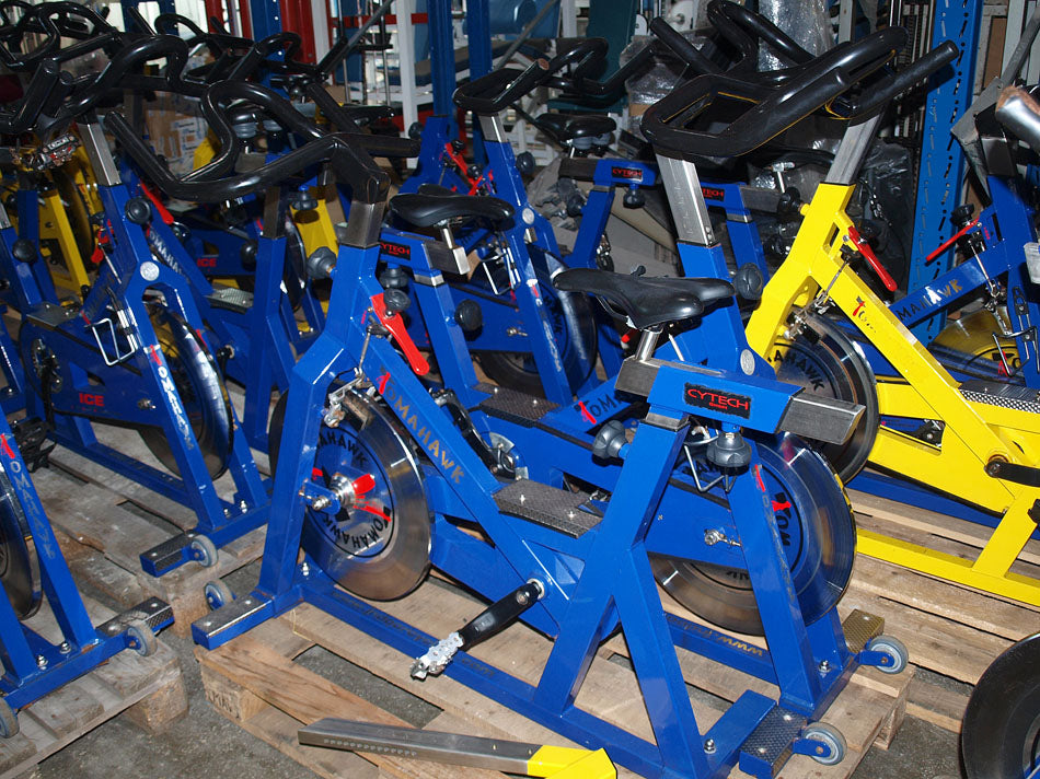 Tomahawk XL Bike, Indoor Bikes, 11 pieces, blue, yellow, used