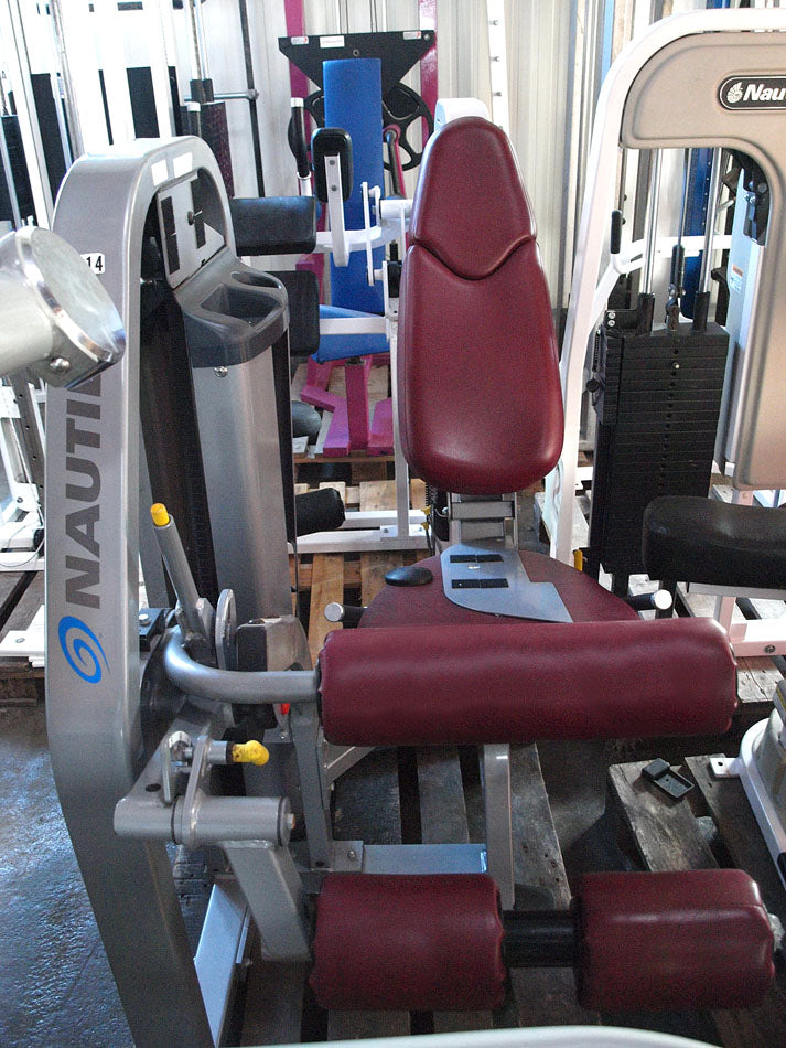 Nautilus Nitro Leg Curl, Seated Leg Curl, Silver, Used