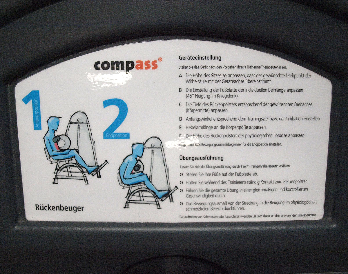 Proxomed Compass 530 Rückenbeuger, Bauchmaschine, Abs, MPG, gebraucht - überholter Zustand