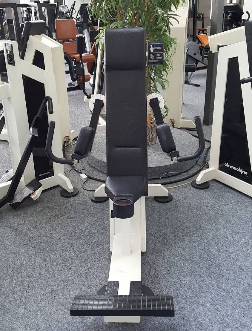 Air Machine Zirkel, 14 Fitnessgeräte mit Widerstand über Luftdruck inkl. Kompressor, Ähnlich Hydraulik, gebraucht zum Sonderpreis