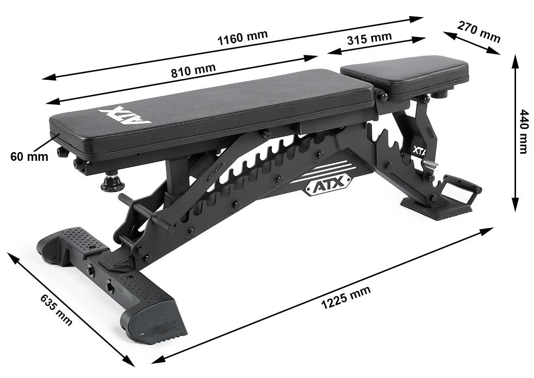 ATX Adjustable Weight Bench RAS - PU