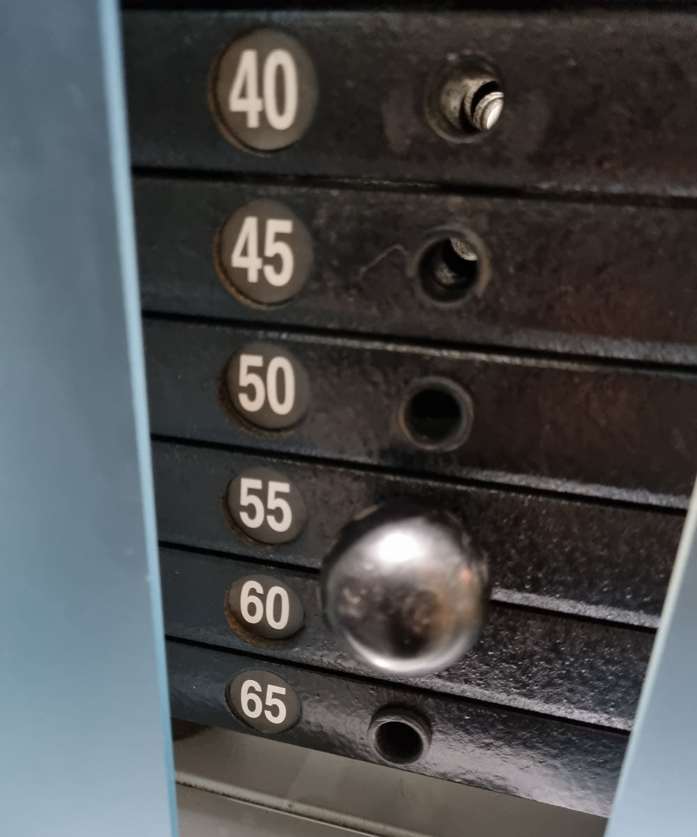 SVG Multi Hip, kick machine, hip pendulum, MPG, frame color silver, upholstery color purple, MPG, used - refurbished condition