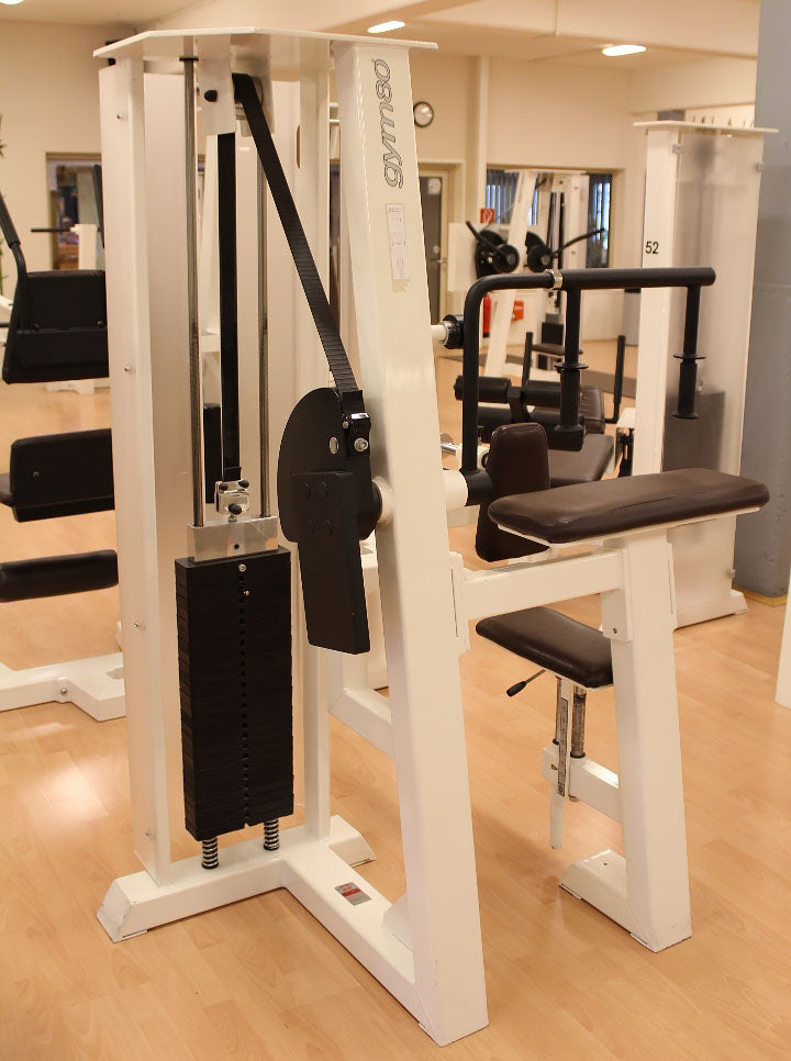 Gym80, Trizepsmaschine horizontal, Edition Line, Weiß, gebraucht - überholter Zustand