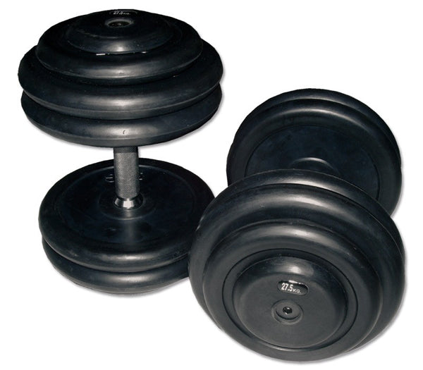 Kurzhantelsatz 2,5 - 70 kg, Gummi (Set)