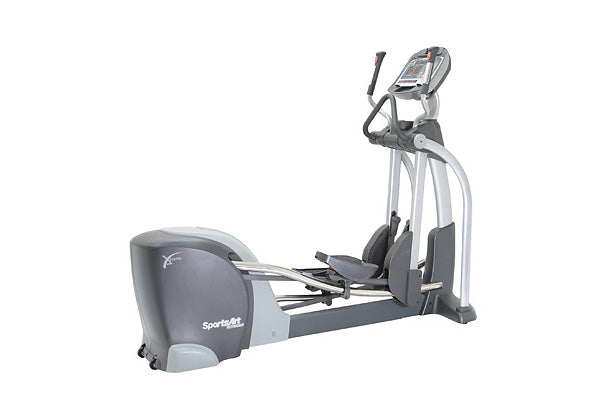 SportsArt Crosstrainer, E872 Commercial Ellipsentrainer, Rahmen Silber-Schwarz, gebraucht - überholter Zustand