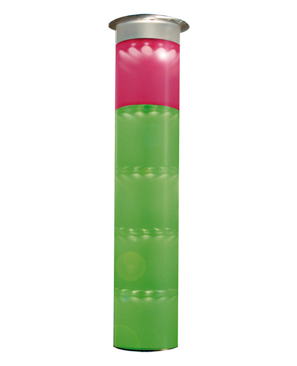 BMS Fitness Traffic Light 1.0 with trumpet base made of stainless steel, Electronic LED traffic light with 60 LEDs