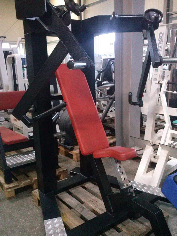 Bench press machine / chest press, plate loaded / disc loaded, dual / bilateral