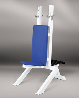 Nackendrückbank schmal, Jimsa Pro, Polster blau und grün, NEU