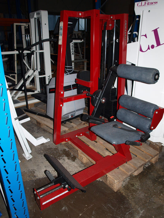 Gym 80 Rückenstreckermaschine, Lower Back, Hyperextension, gebraucht, rot