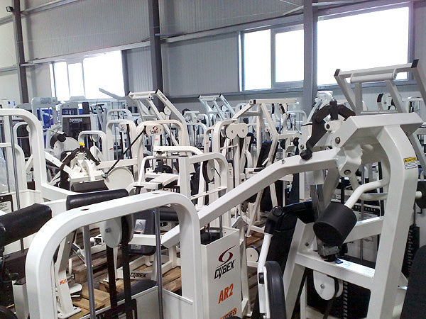 Cybex Kraftgerätepark, gebraucht, 10 Fitnessgeräte, Fitnessstudio Ausstattung