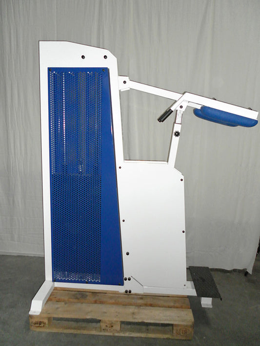 Jimsa Wadenmaschine, stehend, Calf Machine, großer 240kg Gewichtsblock, gebraucht - geprüfter Zustand