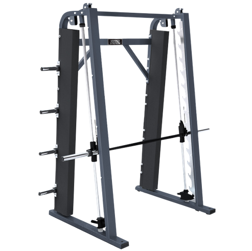 Hammer Strength Multi-Press, Smith Machine HSSMV, frame color silver, used - refurbished condition