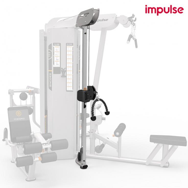 Optionaler Kabelzug Seilzug höhenverstellbar zur Erweiterung für Impulse Fitness Multi Kraftstation Encore ES3000, Multistation ES3000