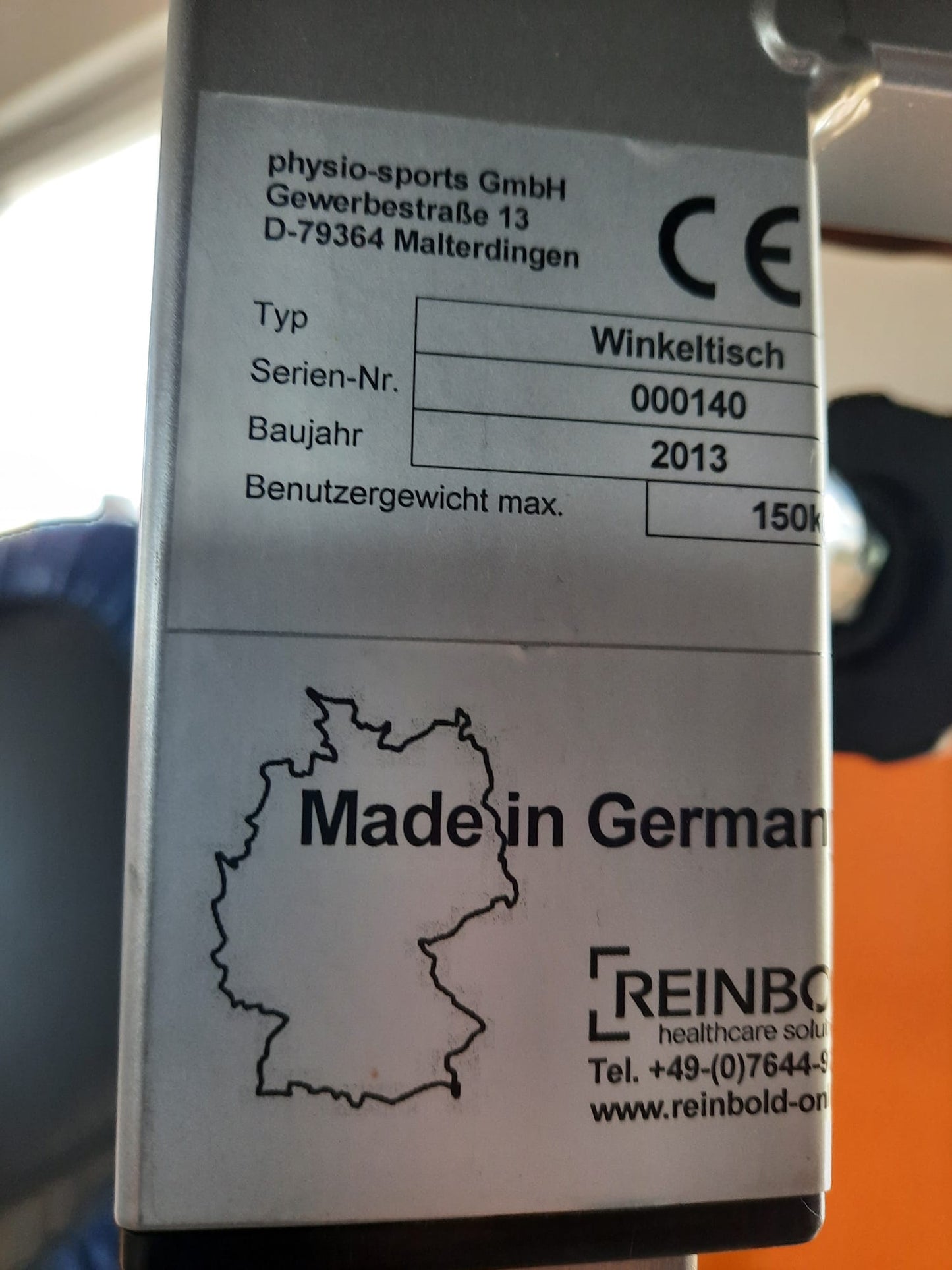 KG am Geräte Set - 10 medizinische Kraftgeräte - Physio Sports GmbH, Medizinzulassung MPG, Made in Germany, gebraucht - überholter Zustand