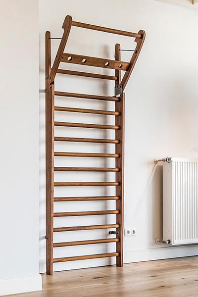 WaterRower NOHrD Wallbars Nussbaum, 10 oder 14 Sprossen