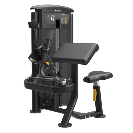 Impulse Fitness Bizepsmaschine IT9503 Arm Curl, 90kg Gewichtsblock, Black Edition