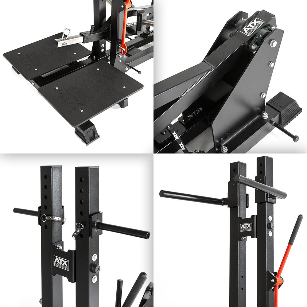 ATX Belt Squat Machine - Squat &amp; Dip Machine - Plate loaded