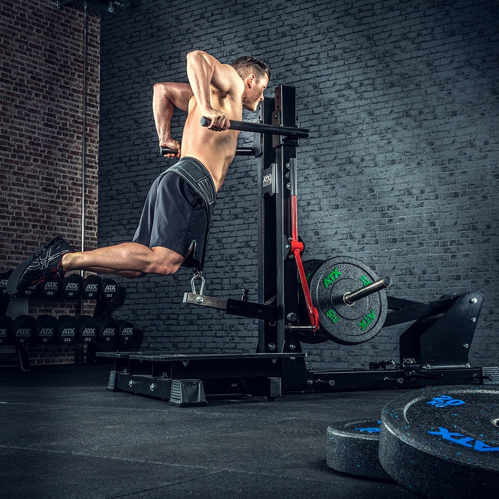 ATX Belt Squat Machine - Squat &amp; Dip Machine - Plate loaded
