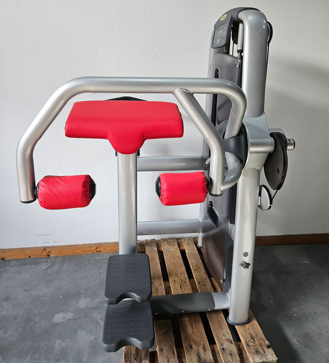 TechnoGym 18 Kraftgeräte im Set, Selection Line, Strength Machines with Stack Weight, Polster Rot, gebraucht - überholter Zustand