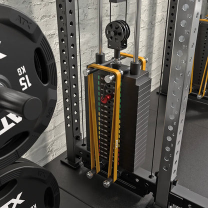 ATX Cable Half Rack mit 2 x 90 kg Steckgewichten