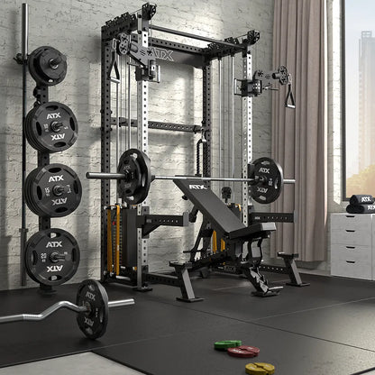 ATX Cable Half Rack mit 2 x 90 kg Steckgewichten