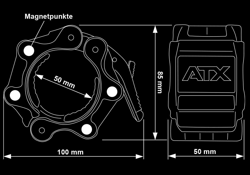 ATX Kompressionsverschluss PRO - mit Magnethaftung