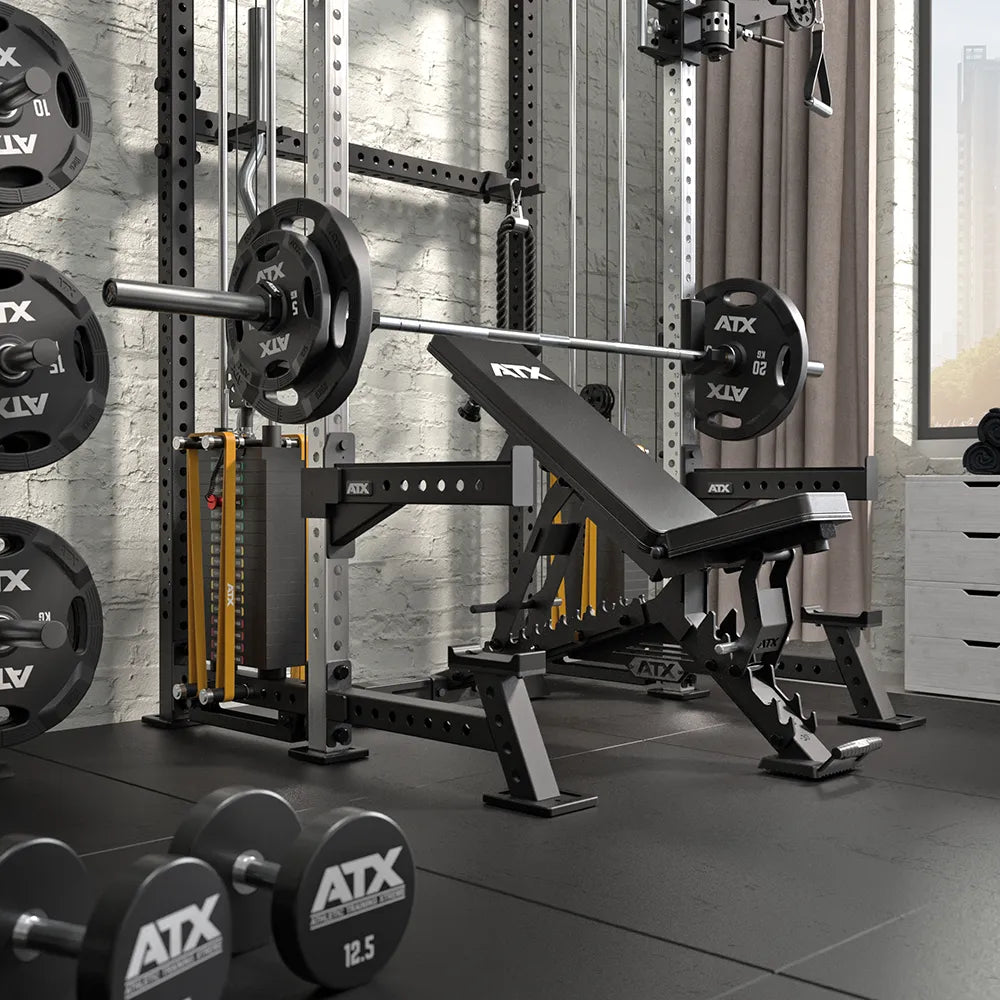 ATX Cable Half Rack mit 2 x 90 kg Steckgewichten