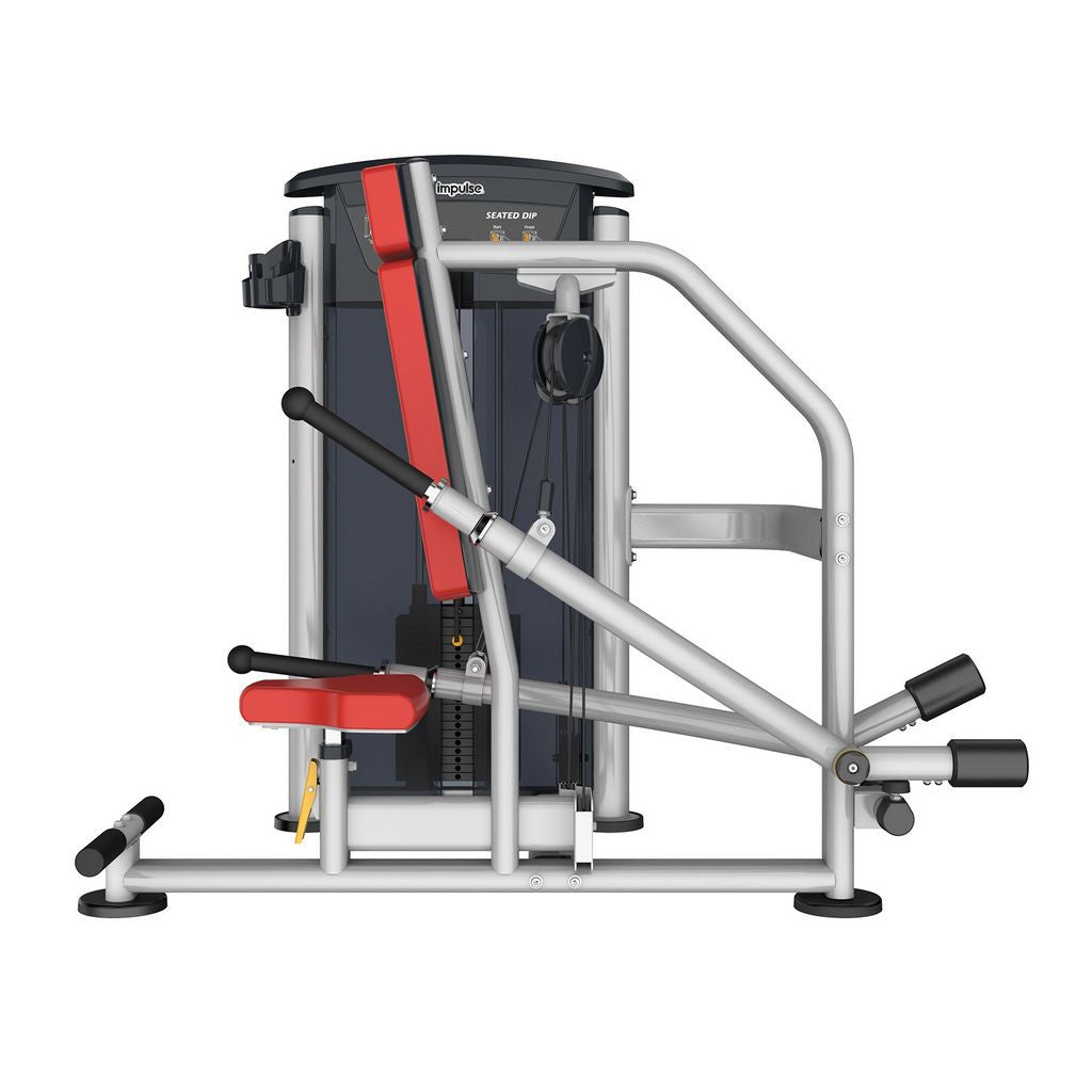 Impulse Fitness Trizepsmaschine, Dip sitzend, IT9517, Seated Dip, 90kg Gewichtsblock