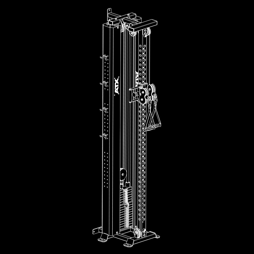 ATX Kabelzugstation PRO 4000 - zur Wandbefestigung