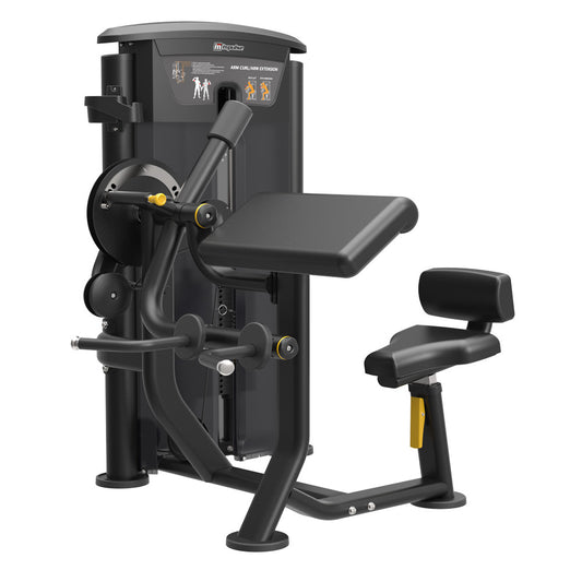 Impulse Fitness Bizeps,Trizeps, 2  in 1 Kombimaschine, IT9533, Biceps Curl/Tricep Extension, 90kg Gewichtsblock, Black Edition
