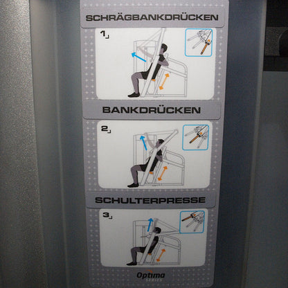 Life Fitness Optima Series - 2 in 1 Kombigeräte - 6 Kraftgeräte im Set, perfekt für Hotel, Firmenfitness, Verein oder kleiner Fitnessraum, gebraucht