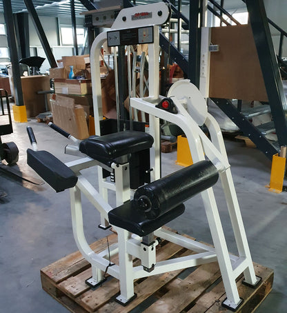 Life Fitness Gluteus Machine, Butt Machine Lying, Glute - Frame White, Upholstery Black, Used - Refurbished Condition