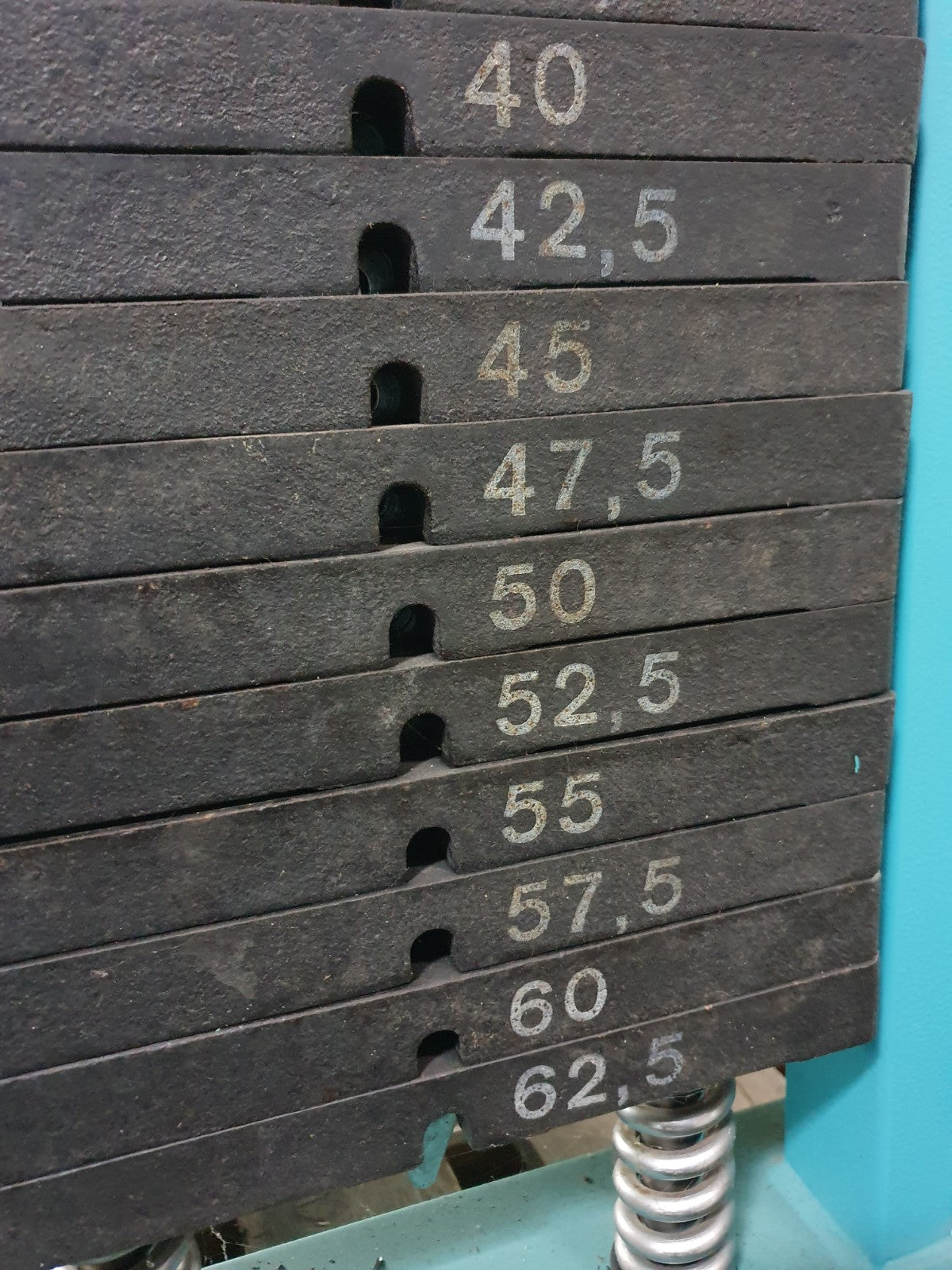 Gym80 Biceps Machine, Biceps Curl, Edition Line, Frame Color Turquoise, Used