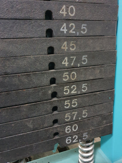 Gym80 Biceps Machine, Biceps Curl, Edition Line, Frame Color Turquoise, Used