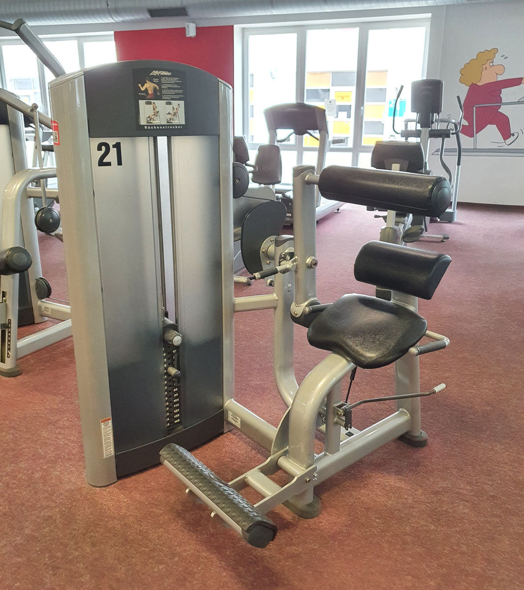 Life Fitness Set 10 Kraftgeräte, Signature Serie, Rahmen Silber, Polster Schwarz, gebraucht - überholter Zustand