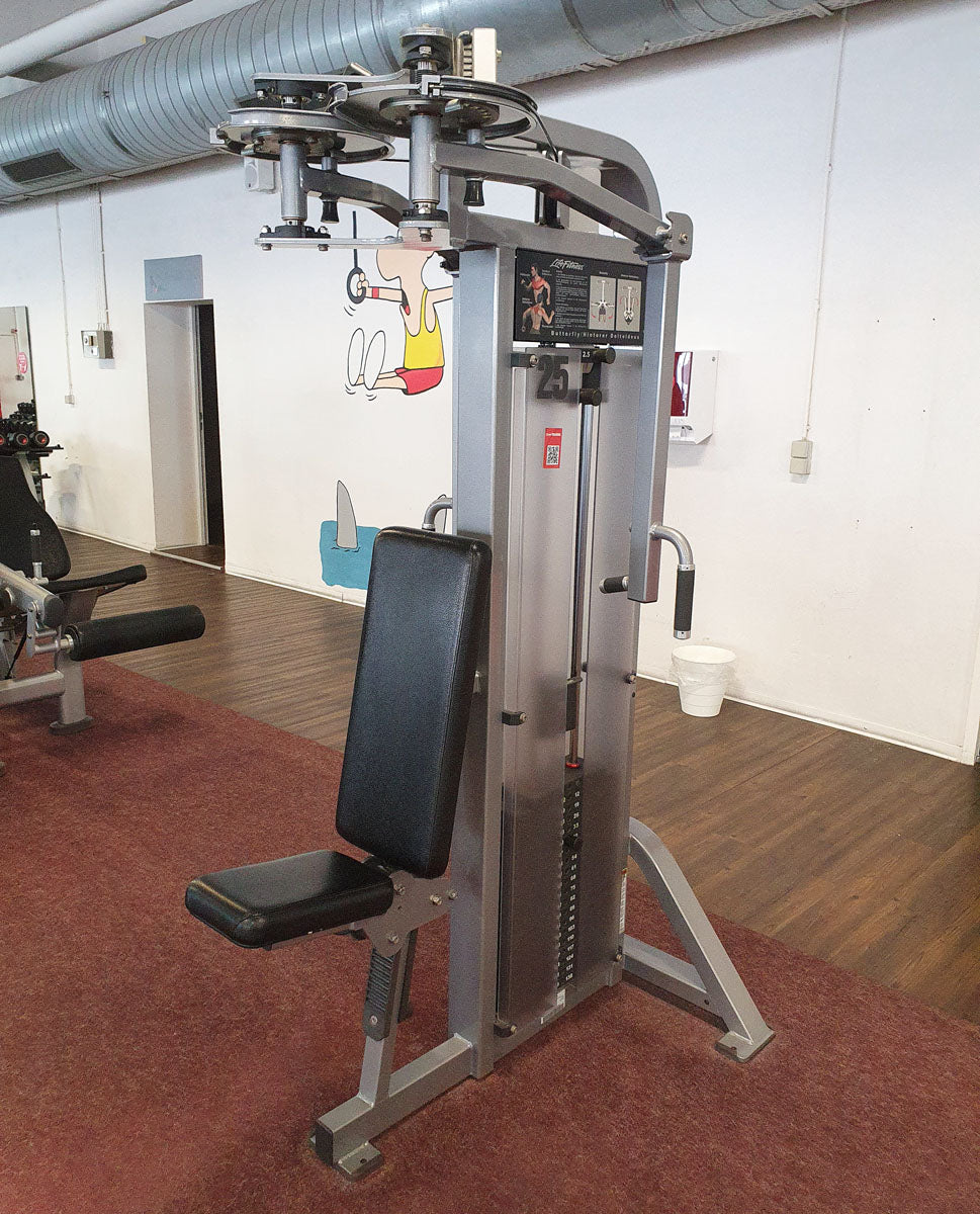 Life Fitness Pro2 und Hammer Strength - 15 Kraftgeräte im Set, Rahmen Silber, gebraucht - überholter Zustand