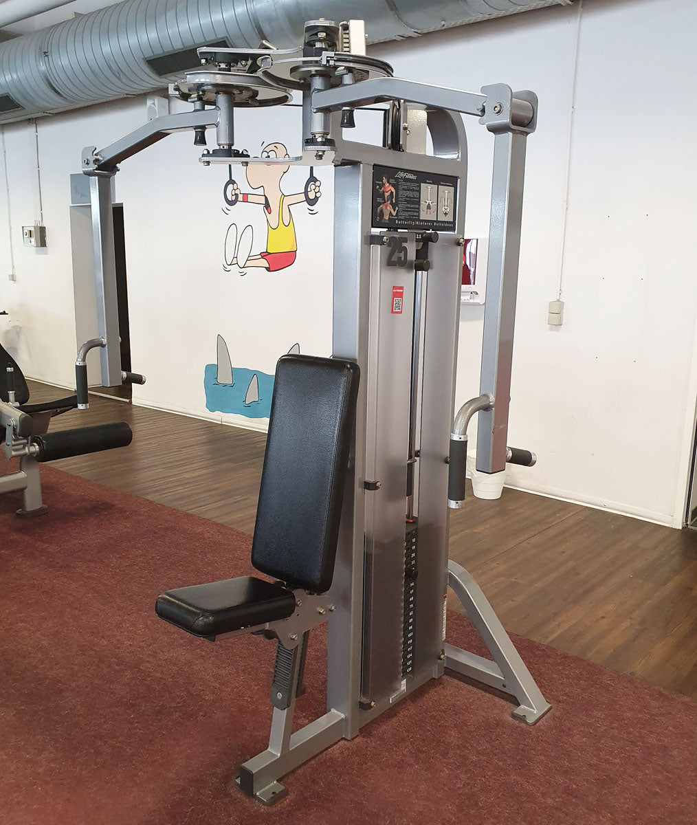Life Fitness Pro2 und Hammer Strength - 15 Kraftgeräte im Set, Rahmen Silber, gebraucht - überholter Zustand