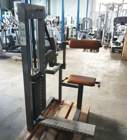 Gym80 back extension machine, hyperextension, back extension, old school, 120kg weight block, used
