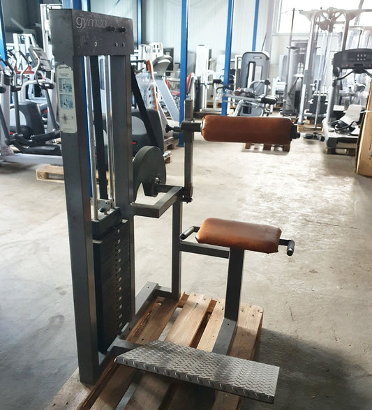 Gym80 back extension machine, hyperextension, back extension, old school, 120kg weight block, used