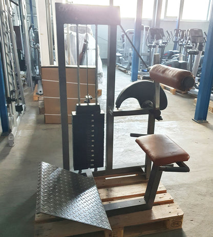 Gym80 back extension machine, hyperextension, back extension, old school, 120kg weight block, used