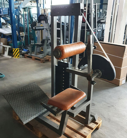Gym80 back extension machine, hyperextension, back extension, old school, 120kg weight block, used