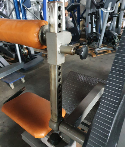 Gym80 back extension machine, hyperextension, back extension, old school, 120kg weight block, used